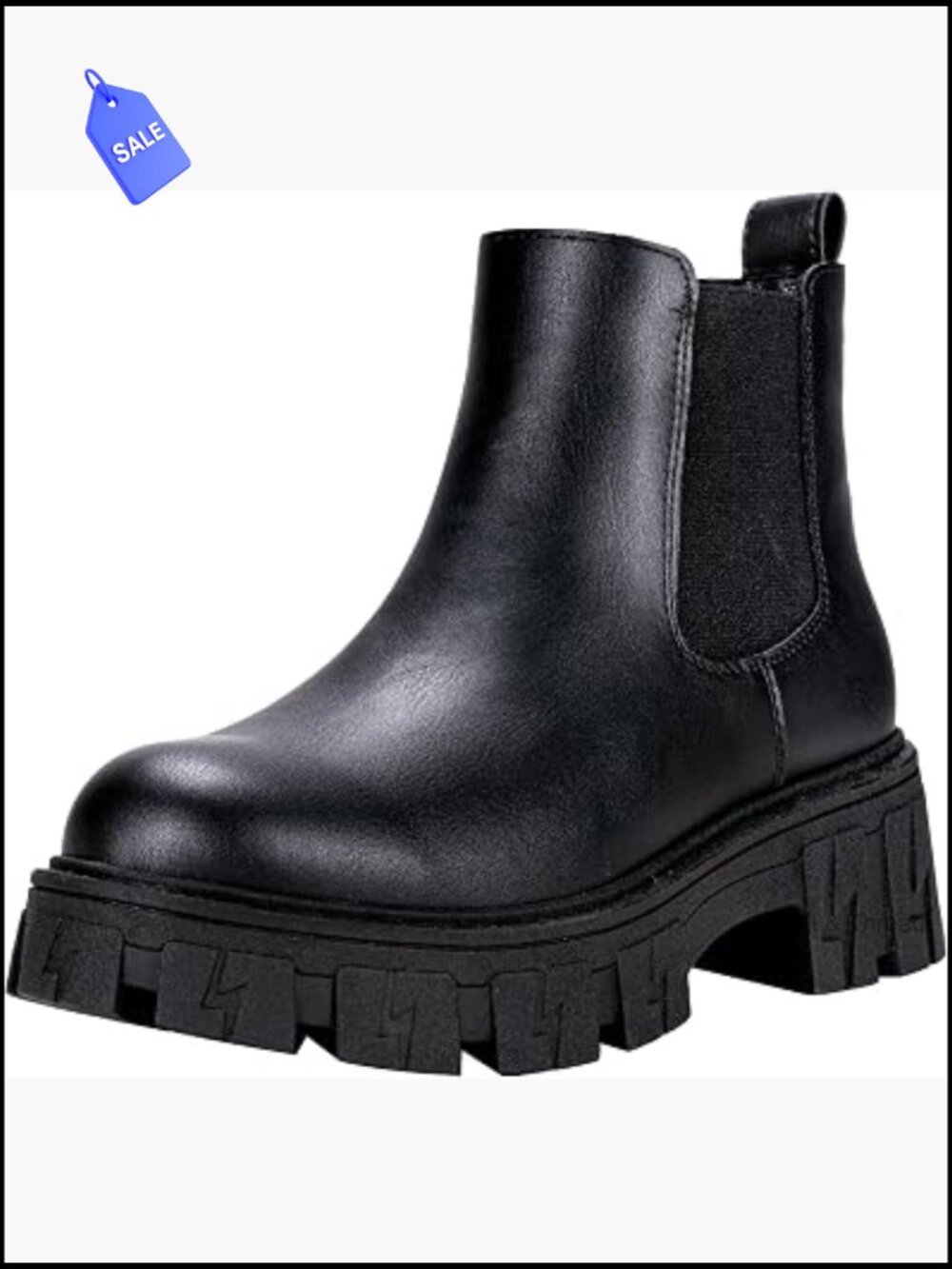 Women's Chelsea Combat Boots Chunky Platform Ankle Booties